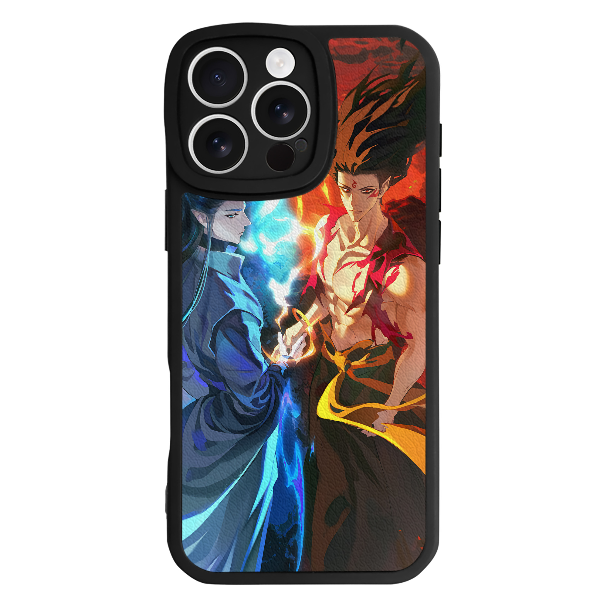 （画像用） Ne Zha 2 ナタ 魔童の大暴れ 【iPhone 16シリーズ対応】シリコンスマホケース（レザー調） 材質：シリコン